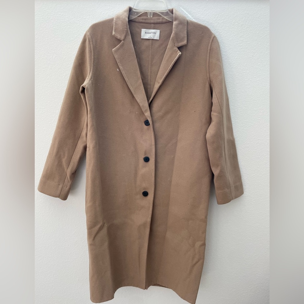 Aritzia Babaton Wool Coat (Small, Camel)